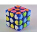 YJ Love - Kostka 3x3 - Serduszka - Transparent / niebieska